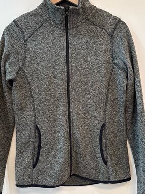 Eddie Bauer Women's Heather Gray Full-Zip Lightweight Jacket